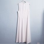Lewit White Sleeveless Corset Detail Midi Dress Size 12 Photo 8