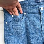 7 For All Mankind Pants The Skinny Moroccan Blue Jacquard 30 7FAM Womens Photo 8