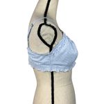 Aerie X-Large Lace Bralette Bra Floral Lightly Lined Adjustable Stretch Lt Blue Photo 2