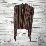 Free People  Donatella Turtleneck Paisley Stripped Long Sleeve XS Photo 1