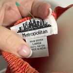 Coral Embroidered Button Photo 1