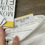 Stradivarius  women’s high waist white ankle mom jeans size 4 Photo 10