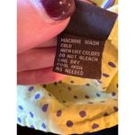 J. McLaughlin  Shirt Women 8 Yellow Purple Polka Dot Cotton‎ Collared Button Down Photo 10