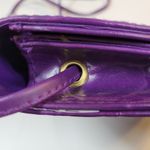 Vintage Dover Crossbody Bag Womens Purple Embossed Animal Print Mirror Purse Photo 10