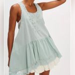 Free People #61 NWT Sunset Treasure Tunic in Icy Lake Photo 2