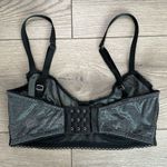 Victoria's Secret Victorious Secret Unlined Balconet Sheer Black Shimmer Bra‎ Size 32DD Photo 7