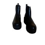 Top Moda NEW  Y2K WEDGES CHELSA BOOT SLIP ON BLACK SZ-8 Photo 3