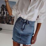 Paige  Blue Denim Casual Skirt Photo 0