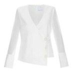 C/MEO COLLECTIVE  First Light White Wrap Top Blouse Photo 0