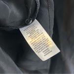 Something Navy Black Short Puff Sleeve MockEyelet Neck Blouse Size Small Photo 11