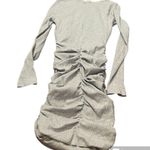 Here Comes the Sun NWT  Long Sleeve Gray Ruched Dress Size Medium Photo 1