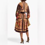 Farm Rio NWT $298  Charming Garden Scarves Midi Chemise Small Photo 2