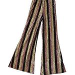 Show Me Your Mumu x Too Faced collab striped sequin flare Late Night Party Pants Photo 0