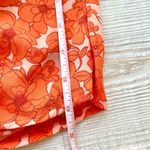 Sienna Sky Floral Ruched Puff Sleeve Top | Orange Size Medium Photo 4