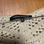 Foreign Exchange  Woman's Thick Knit Black & Cream Sweater Size M/L Photo 2