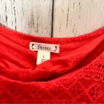 Decree   Crochet Style Flowy Swimsuit Black Bralette Top Sz L NWT Photo 4