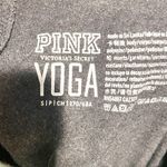 PINK - Victoria's Secret Victorias Secret Pink Yoga Small Black Green Trim Cropped Athletic Pants Photo 2