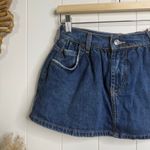 Free People  denim skort 24 cotton micro mini Photo 2