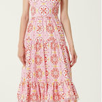 NWOT Borgo de Nor Clio Sweetheart Midi Dress in Palermo Pink Size 10 US (14 UK) Photo 0