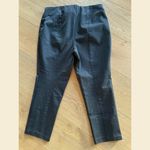 Rafaella Pants Womens Size 16 Black Cropped Casual Stretchy Gray Black Pull On Photo 6