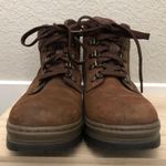 Timberland Dark Brown Leather Lace Up Hiking Boots 8.5 Photo 6