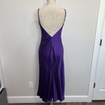 Frederick's of Hollywood Vtg 90s Y2K Sz S Babydoll Silk Purple Midi Slip Dress Sexy Lingerie Whimsigoth Photo 4