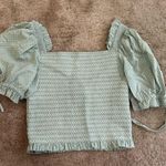 Love Shack Fancy Shirred Tilly Smocked Polka Dot Milkmaid Top Photo 4