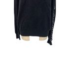 Furst of a Kind  Sweater Knit Open Sleeve‎ Grommet Ring Detail Black Size Medium Photo 3