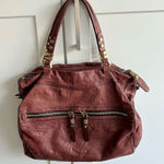 orYANY Women's Deep Red Brown Leather Shoulder Bag Textured Chic Elegant Photo 0