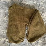 Urban Outfitters Women's Knit Cropped Sweater Balloon Sleeve Green Photo 4