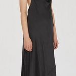 NWT DISSH AIMEE BLACK SILK COWL NECK DRESS Size 6 Photo 4
