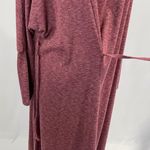 Caslon New Soft Knit Long Sleeve Side Tie Midi Dress Red Heather Size Small Photo 10