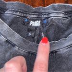 Paige  Ryo Graphic Retro Ski Artwork Short Sleeve T-Shirt - Grey Acid Wash Photo 3