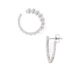 NADRI Tulle Gradient Hoop Earrings, $90 Silver Photo 0