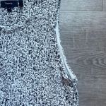 Theory Colisha Sleeveless Textured Fabric Black And White Peplum Top Size M Photo 5