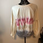 Knox Rose Tie Dye Pullover Top Balloon Sleeve Casual Comfy Sweatshirt Photo 2