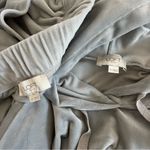 Loft  Set Gray Velour Hoodie and Joggers Pants Size XS Loose Fit Loungewear Photo 9