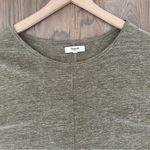 Madewell  Cap Sleeve Miracle 100% Linen Tee B9155 in Heather Olive Extra Small Photo 1