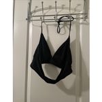 Women's Size 1XL Black Swim Top Tie Back Spaghetti Straps Photo 6
