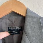 Giorgio Armani Vintage  Grey Blazer One Button Front Closure Photo 6