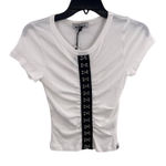 Daydreamer Baby Short Sleeve Scoop Neck Tee Hook & Eye White Medium New Photo 0