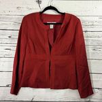 David Warren New York Red Textured Blazer Elegant Professional Wear Size 12 Photo 1