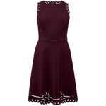 Ted Baker NWT Verony in Oxblood Embroidered Skater Dress 1 / US 4 Photo 6
