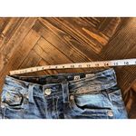 Miss Me Bermuda Denim Jean Shorts Women 28 Embellished Western Cowgirl Grunge Photo 5