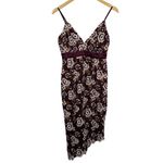 Bardot Dahlia Floral Lace Purple V Neck Asymmetrical High Lo Dress Size 4 NWT Photo 1