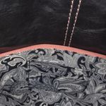 Anna Nova Floral and Black Saddle Bag/ Shoulder Purse Blue Photo 6