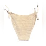 J.Crew  women’s Crochet string bikini bottom antique white Size S NWT Photo 3