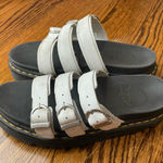 Dr. Martens White and Black 38 Platform Strap Sandals Photo 0