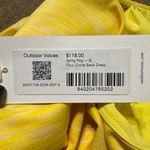 Outdoor Voices  Flow Circle Back Dress in Bright Yellow NWT Photo 3