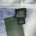 Wild Fable  Shirt Women Large Blue White Tie‎ Dye Crop Hoodie Casual Athleisure Photo 4